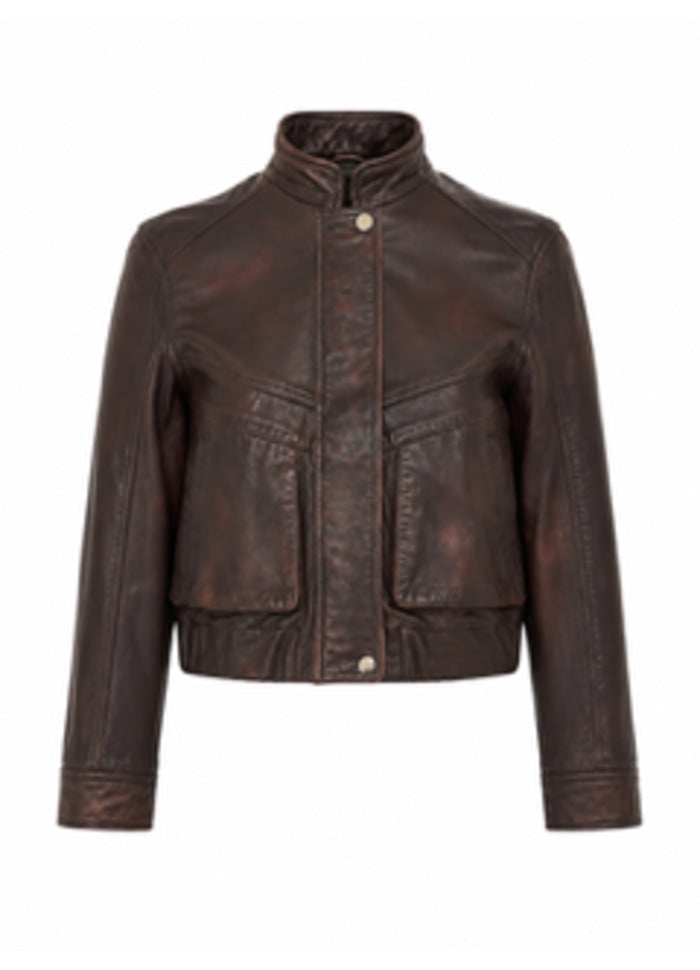 Daria Leather Jacket Clermonte